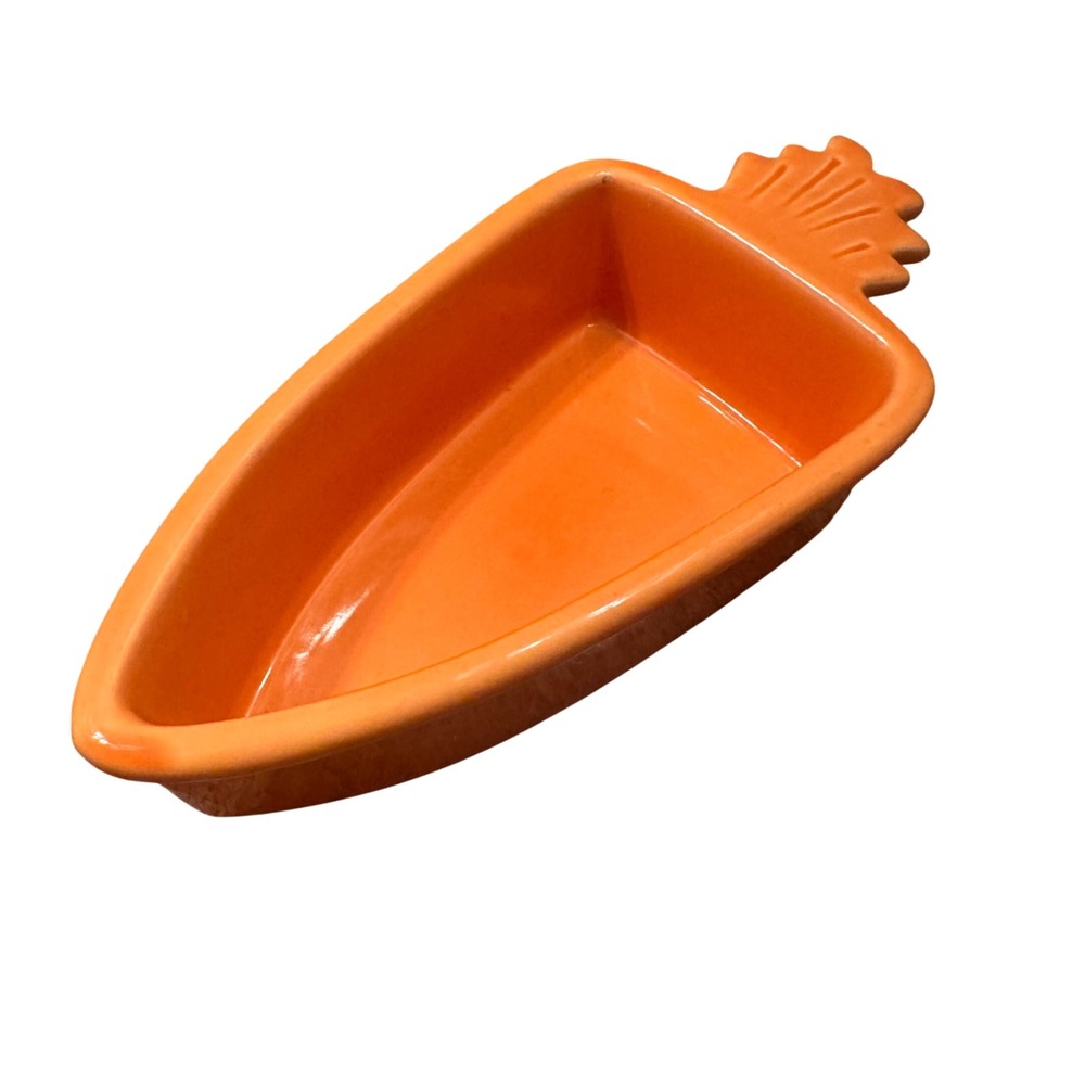 Chantal Orange Carrot Ceramic Ramekin Candy Dish Easter Spring 8oz Serving Bowl